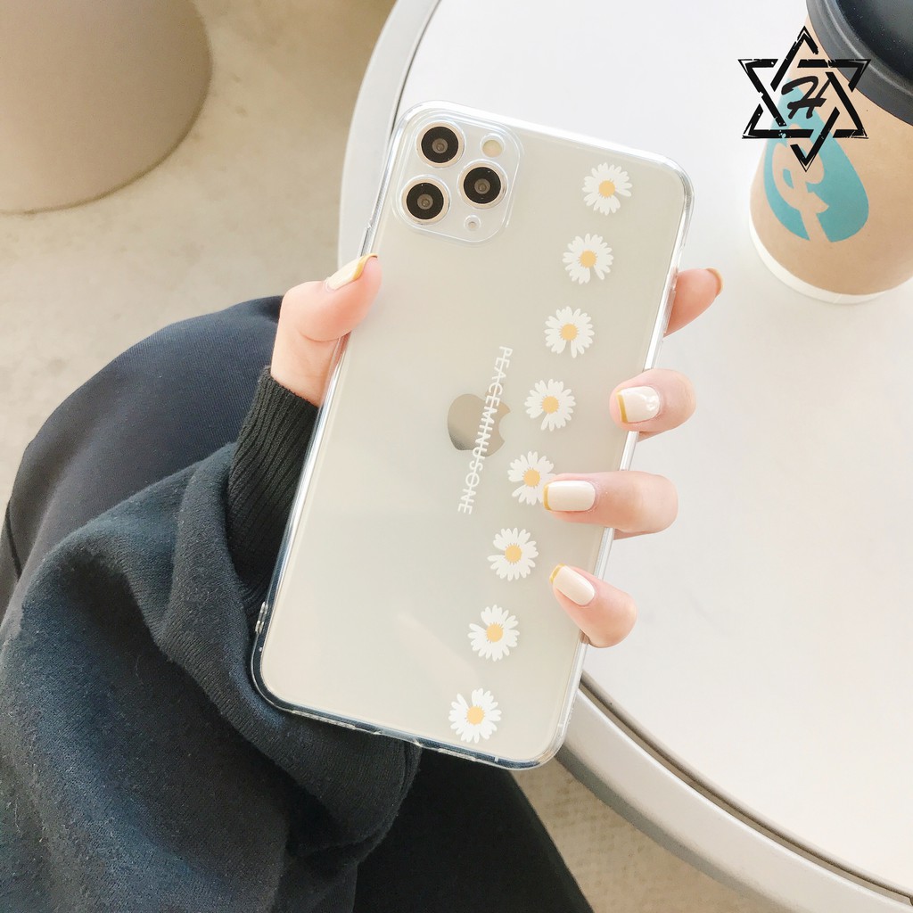 Ốp Điện Thoại Trong Suốt Chống Rơi Họa Tiết Hoa Cúc Cho Iphone 11 Pro Max Xs Max Xr | BigBuy360 - bigbuy360.vn