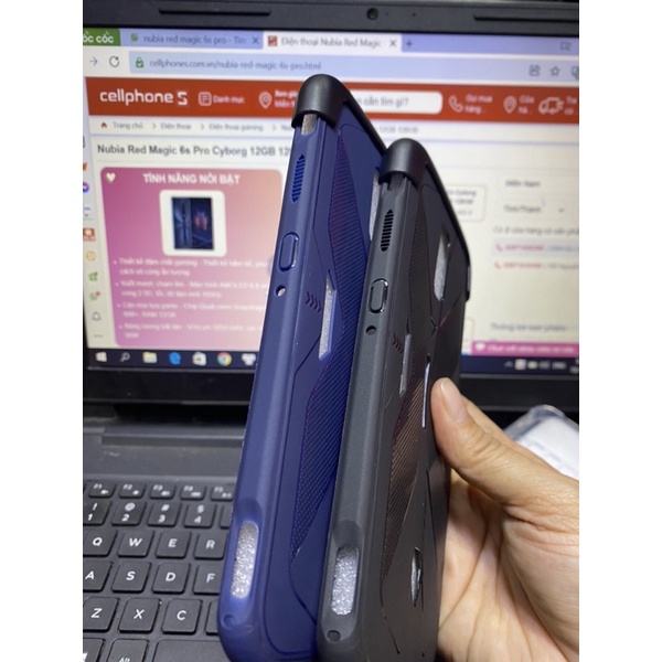 Ốp Nubia Red Magic 6S Pro Cyborg màu thời trang , có ốp trong .