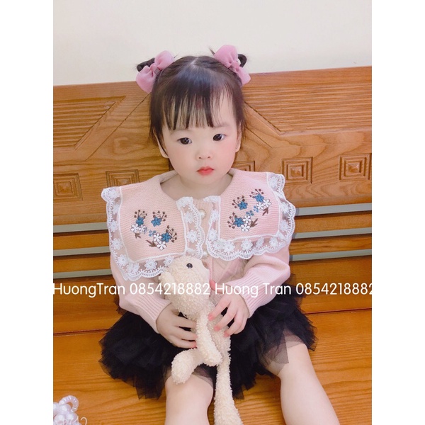 Áo len cadigan bé gái cao cấp