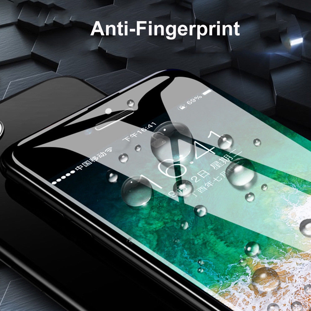Kính cường lực dạng cong bảo vệ toàn màn hình điện thoại 9D cho For iPhone X 6 7 8 S PLUS