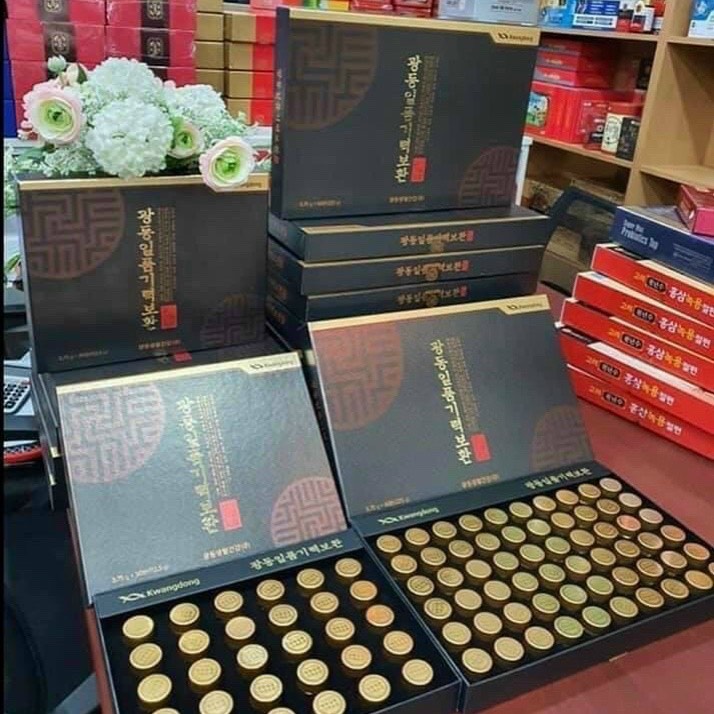 An Cung Ngưu Hoàng Hoàn Trầm Hương Kwangdong Hàn Quốc Hộp 60 Viên * 3.75g, Phòng Đột Quỵ Và Tai Biến