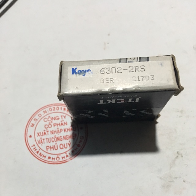 Vòng bi, bạc đạn Koyo 6302 - 2rs