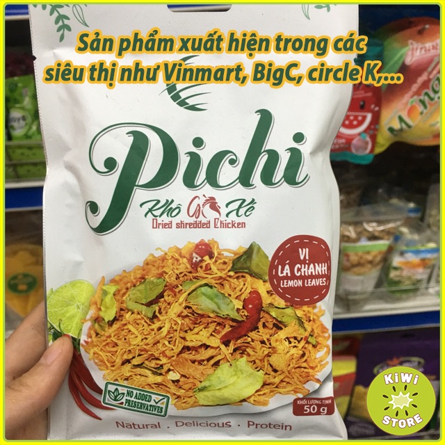 Gà khô lá chanh xé sợi cay nhẹ đóng túi đồ ăn vặt Kiwi Store | BigBuy360 - bigbuy360.vn