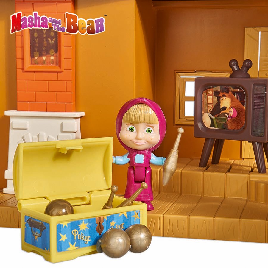 Đồ Chơi Ngôi Nhà Gấu MASHA AND THE BEAR Masha Play Set ''Big Bear House'' 109301032 - Simba Toys Vietnam