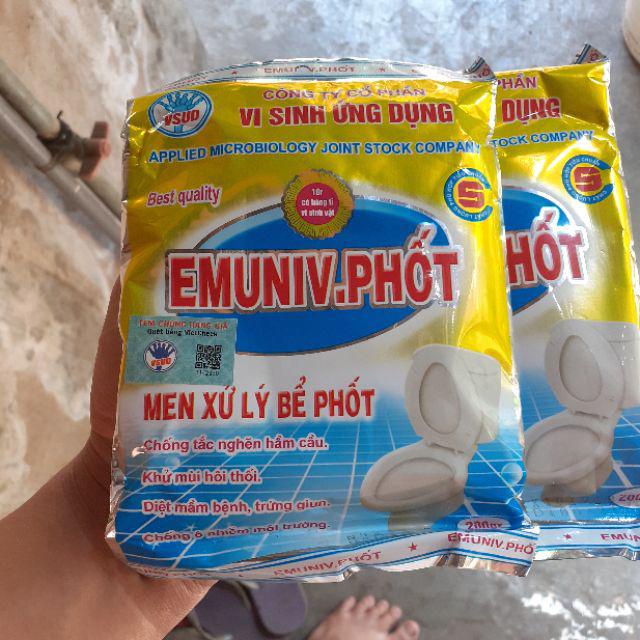 Chế Phẩm Sinh Học EM EMUNIV PHỐT Ủ Đậu Tương, Ủ Phân Bón Hữu Cơ Gói 200 Gram - emuniv phot209