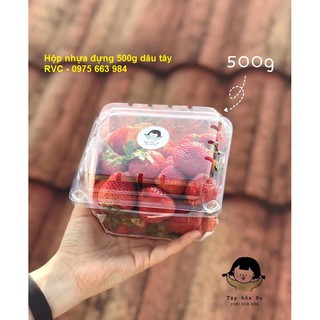 Hộp nhựa đựng 500gr trái cây P500D( 400 Cái - 1.450đ/ cái)