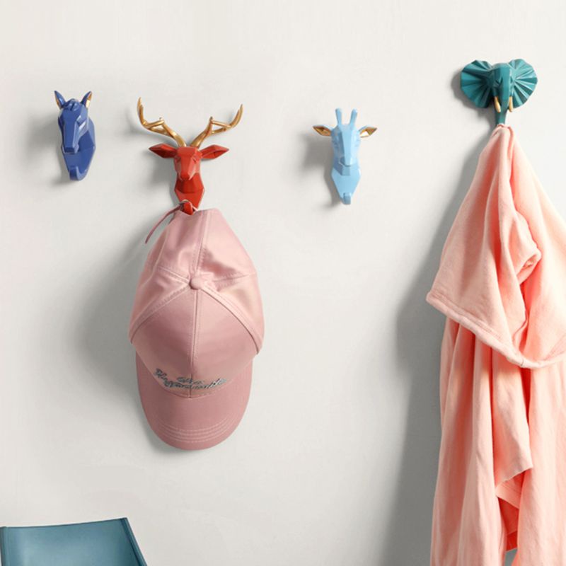 Móc Dán Tường Treo Khăn Tắm / Mũ / Đồ Dùng Hình Động Vật Chịu Tải Nặng Tiện Dụng