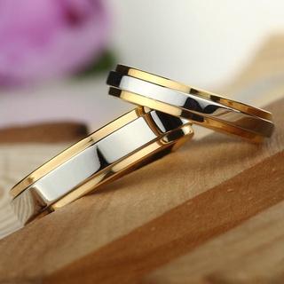 Nhẫn thép titan thời trang cho cặp đôi