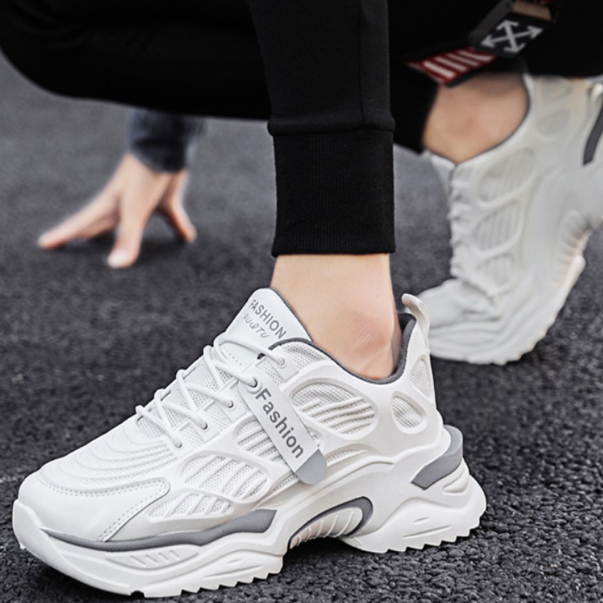 Giày thể thao nam - MS1 giày sneaker cổ thấp đế cao fom chuẩn mẫu mới nhất