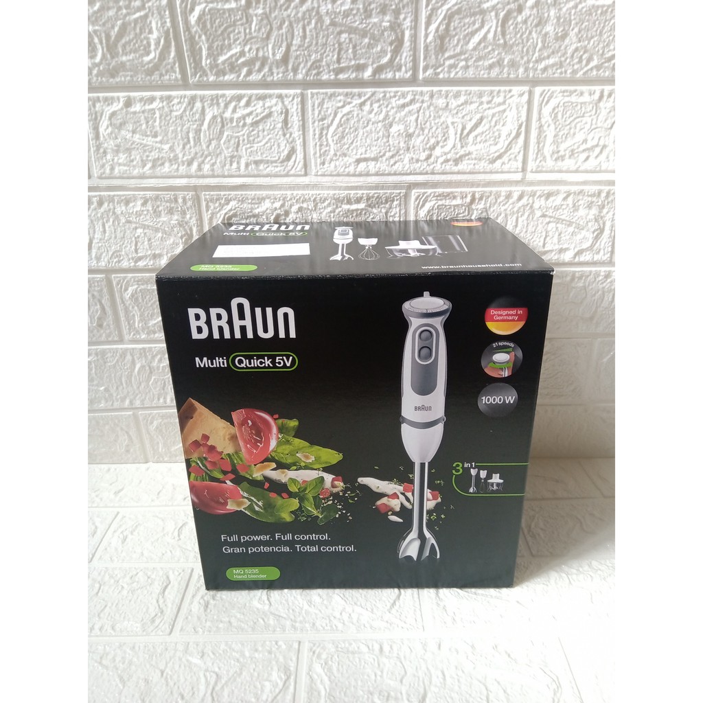 Máy xay cầm tay Braun MQ5235 (Không đánh trứng) - 1000W