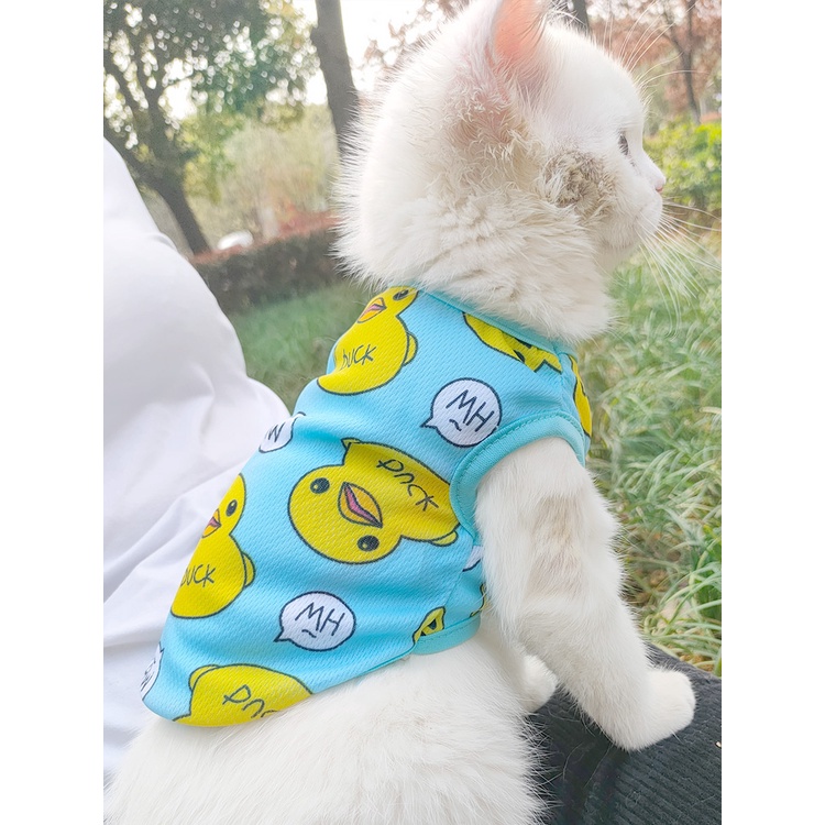 Áo Ba Lỗ Mỏng Mát Mẻ Chống Chảy Xệ Mùa Xuân Hè Cho Thú Cưng