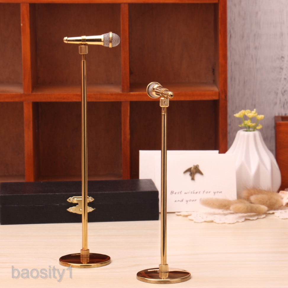 Micro Âm Nhạc Bằng Đồng Tỉ Lệ 1 / 6 Cho Nhà Búp Bê