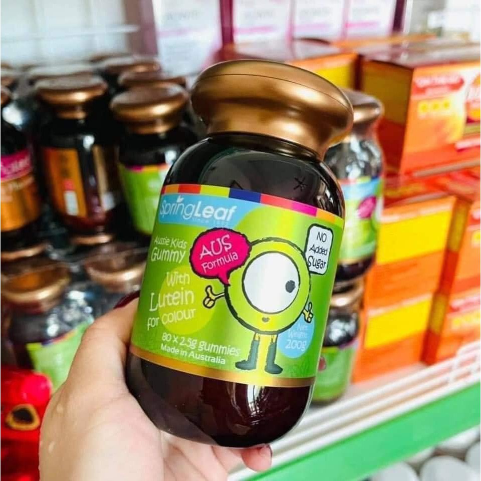 Kẹo gum bổ mắt Lutein Spring Leaf Úc 2y+ giúp bé mắt sáng tinh anh Chính Hãng Úc