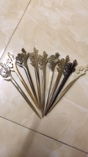 lược sừng múi bưởi,gấp,mini,Trâm cài tóc