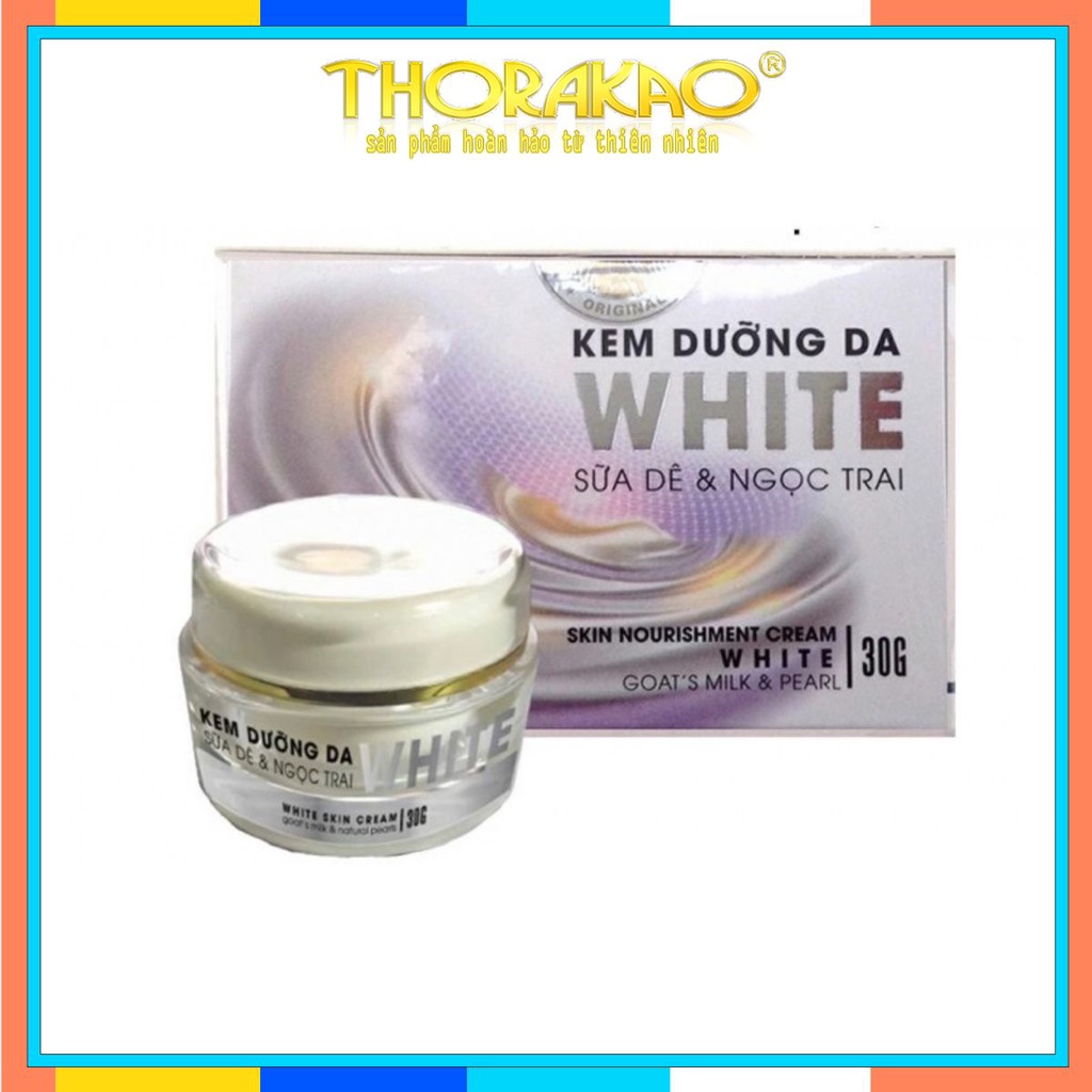 Kem dưỡng da white sữa dê và ngọc trai Thorakao 30g