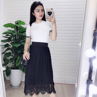 Chân váy xếp ly toshop