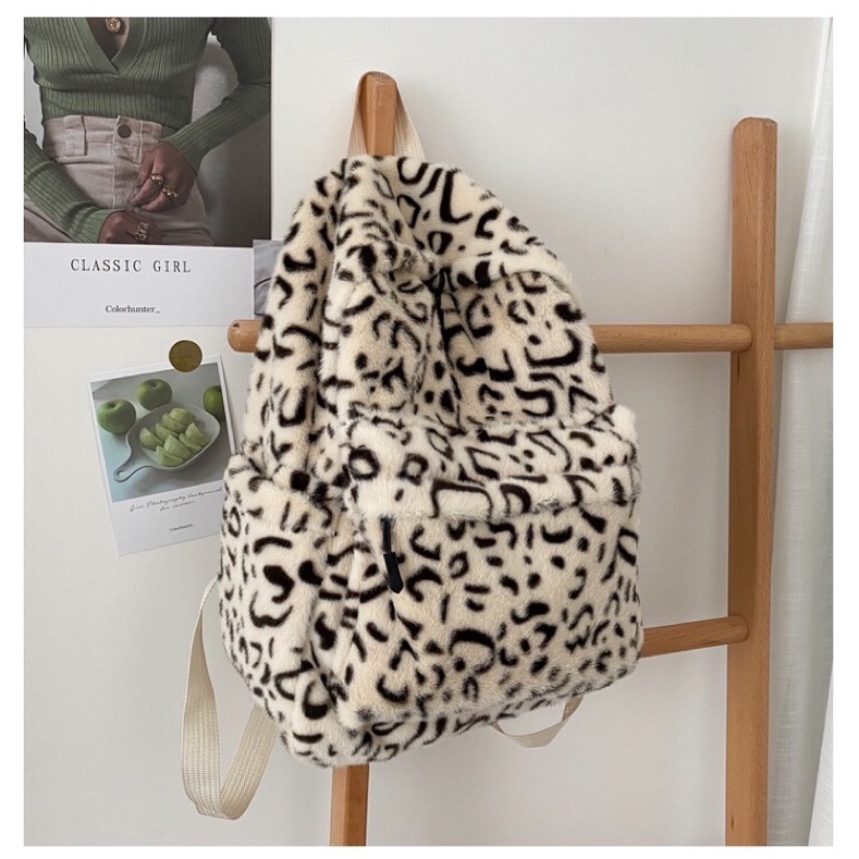 Balo đi học hoạ tiết da báo