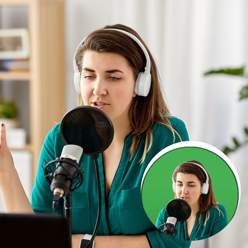 Vải Nền Xanh Lá Kèm Túi Đựng Tiện Dụng
