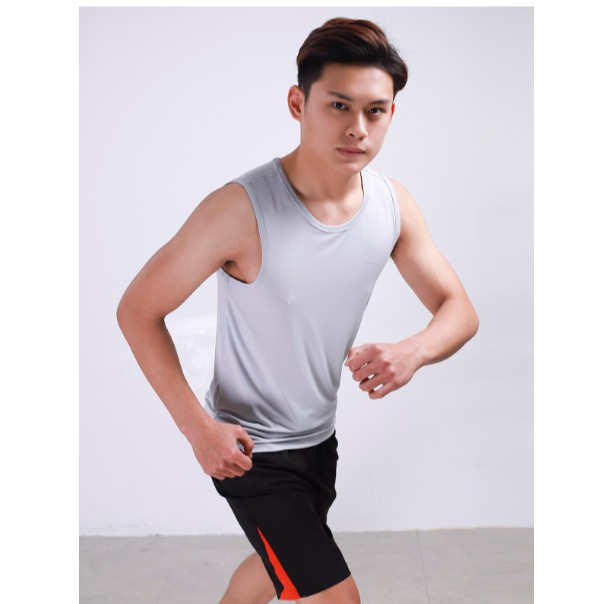 Áo tank-top nam ARISTINO dáng SIim fit ôm dáng, thiết kế cổ tròn bo viền, chất liệu thấm hút tối đa -  ATT008S8