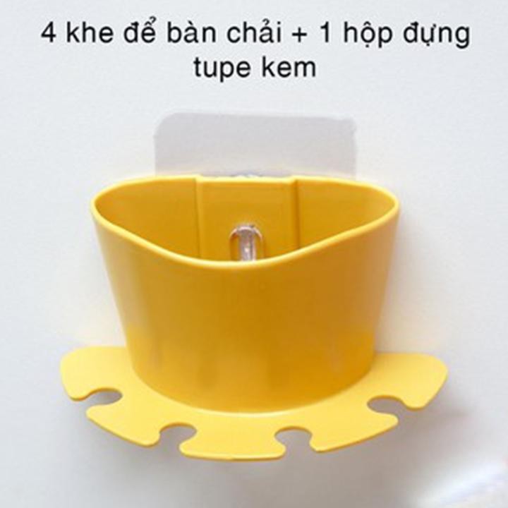 KỆ BÀN CHẢI ĐÁNH RĂNG DÁN TƯỜNG NHÀ TẮM TIỆN LỢI, DÁN SIÊU CHẮC