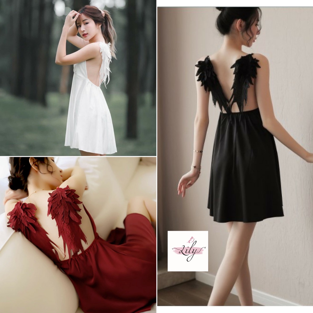 Váy ngủ phối cánh thiên thần M08