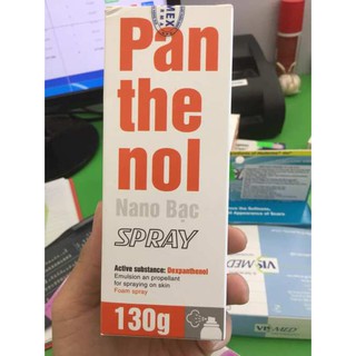 Chai xịt bỏng Panthenol Spray nano bạc