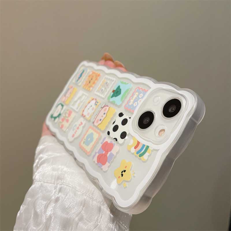 Ốp Điện Thoại Vuông Trong Suốt In Họa Tiết Cho IPhone 14 14 Pro MAX 11 11PRO MAX 12 12PRO MAX 13 Pro MAX X XR XS MAX 6 6S 7 8 Plus SE 2020