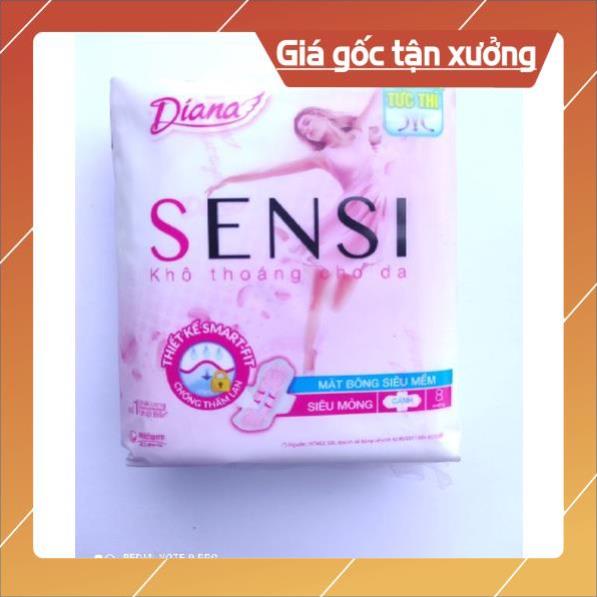 [ICLN9 giảm 5K cho đơn hàng 50k]  Băng vệ sinh Diana Sensi mặt bông siêu mềm ban ngày, hàng ngày [HÀNG CHÍNH HÃNG]