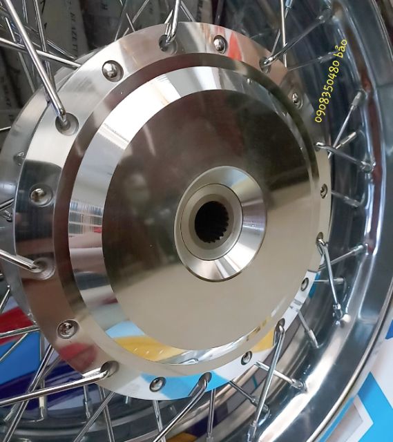 Bánh căm gắn cho xe VISON -ARI BLAED niềng sam gosiii thái 14 căm đùm mạ crom gắn như zin