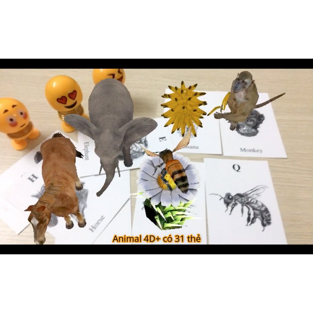 Bộ Đồ Chơi Thẻ học Animal 4D+ thông minh cho bé - br00616