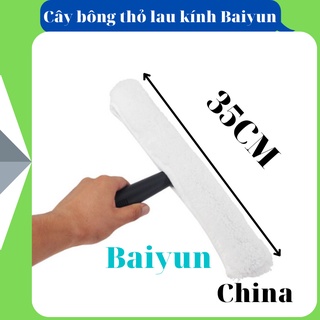 Cây bông thỏ lau kính Baiyun 35cm, 45cm  dụng cụ lau kính chuyên dụng