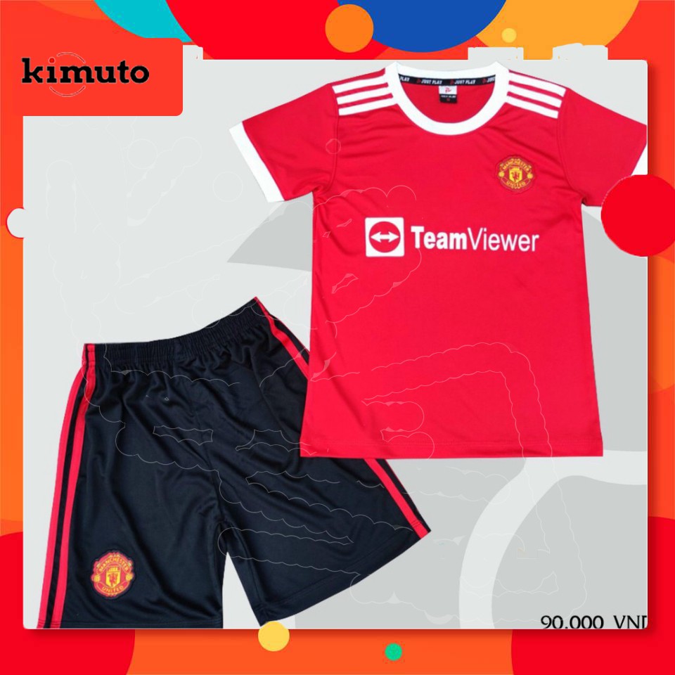 Áo bóng đá️ MU đỏ⚽ đồ đá banh trẻ em CLB Manchester Đỏ ️⚽đồ bộ trẻ em Vải thun lạnh cao cấp