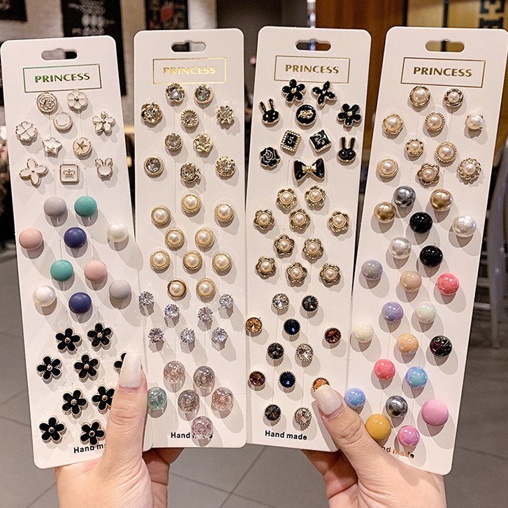 Ghim Cài Quần Áo / Thắt Lưng denim Đính Ngọc Trai Thời Trang Dành Cho Nữ