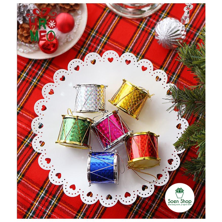 |FREESHIP| Phụ kiện TRỐNG trang trí Noel, Giáng sinh- Phụ kiện trang trí cây xanh để bàn làm việc, mô hình tiểu cảnh