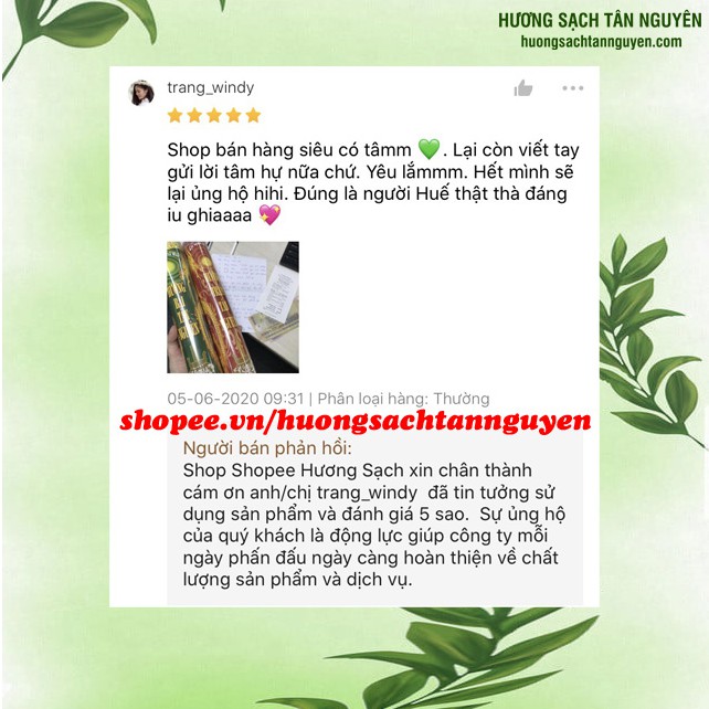 Nhang sạch Tân Nguyên, hương bài cao cấp thành phần hoàn toàn tự nhiên hộp 60 que, 80 que