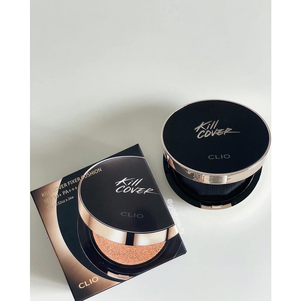 Phấn Nước Làm Mịn Lỗ Chân Lông CLIO KILL COVER FOUNWEAR CUSHION ALL NEW SPF50+ PA+++ (15gx2)