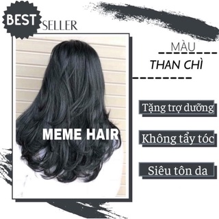(Không Tẩy) Combo Nhuộm Tóc Than Chì