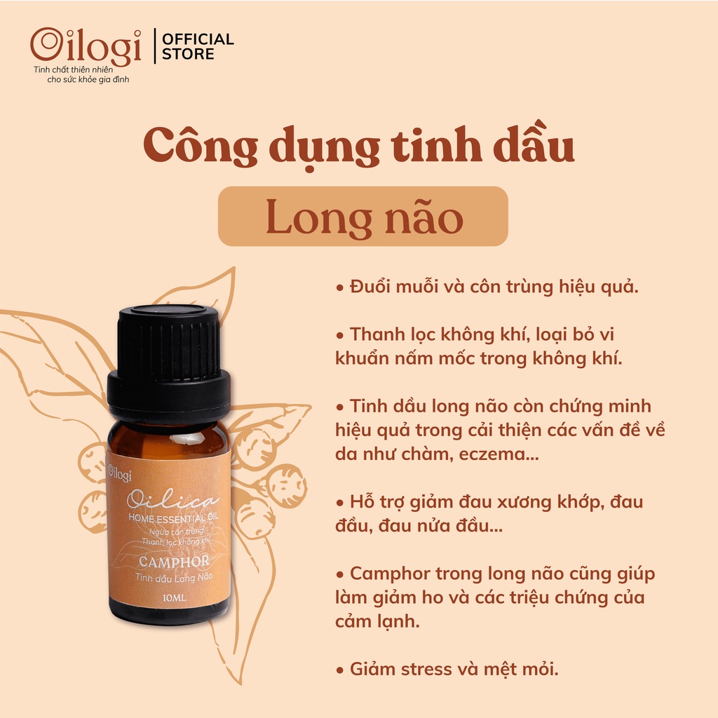 TINH DẦU LONG NÃO-TINH DẦU HƯƠNG GỖ MÙI THƠM NAM TÍNH-TINH DẦU XUA ĐUỔI CÔN TRÙNG AN TOÀN HIỆU QUẢ