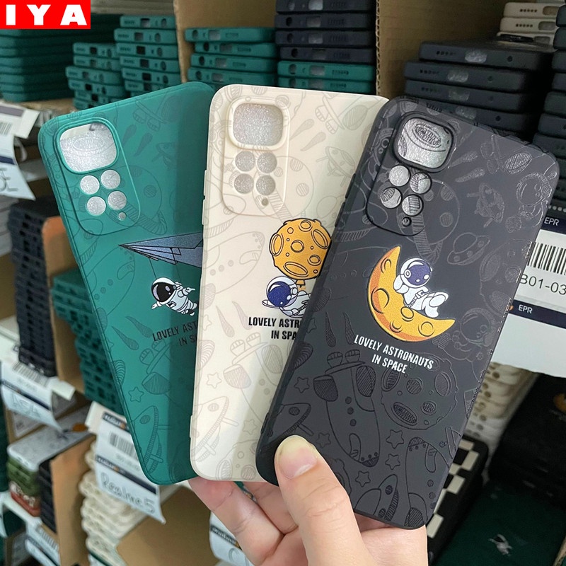 Ốp Điện Thoại Cao Su Mềm Hình Phi Hành Gia Cho Redmi Note 11 Note11S Redmi 10 9T Note10 Pro Note9S Note9Pro Note8 Poco M3 X3Pro X3NFC