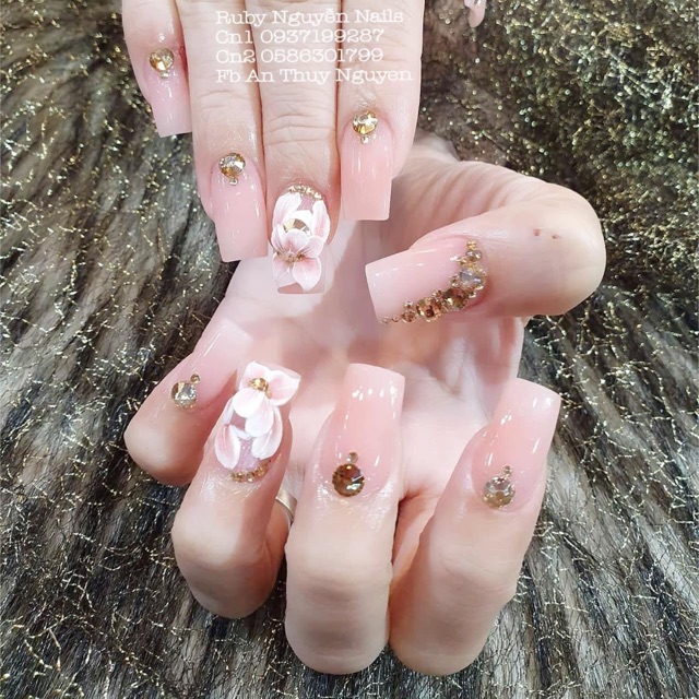 Móng tay giả Nail thiết kế bộ 24móng