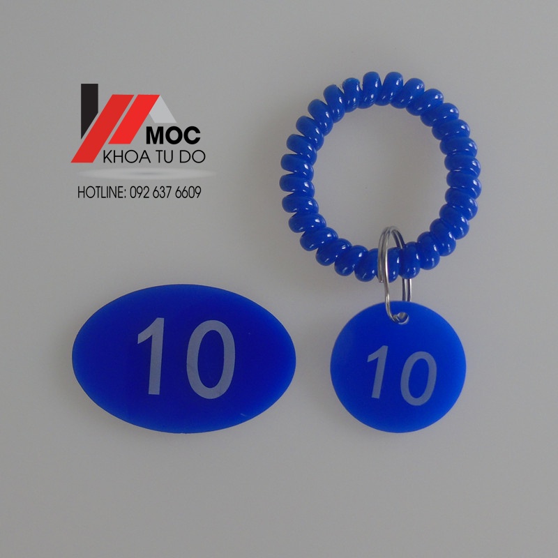 Bộ móc khóa Mica đánh số Loại Đặc Cứng Bền Chịu Nước Tốt
