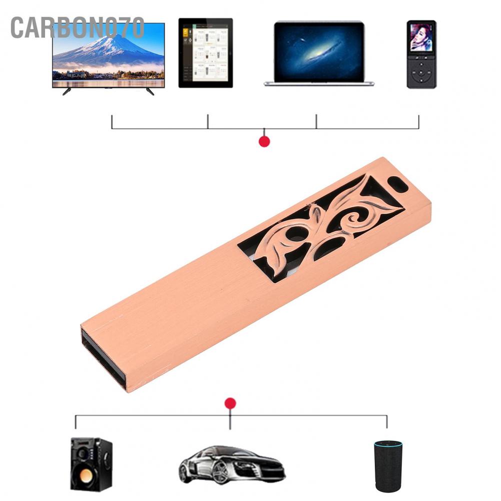 Hàng Sẵn HOT Ổ đĩa USB Flash 16GB / 32G / 64G / 128G Thumb Metal 2.0 Di động Bộ nhớ chống thấm nước【Carbon070】