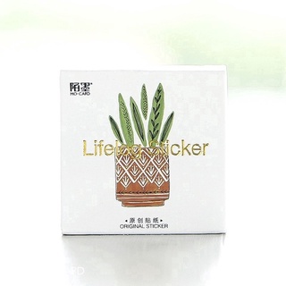 Set 45 Sticker/Nhãn Dán Các Chậu Cây Dễ Thương