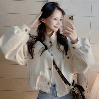 Áo Khoác Bóng Chày Tay Dài Thời Trang Retro Hàn Quốc 2020 Cho Nữ