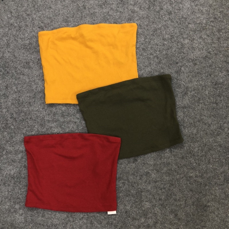 Áo Quây Nữ Áo Ống Co Giãn Cotton Thun Gân Hàng Xuất xịn