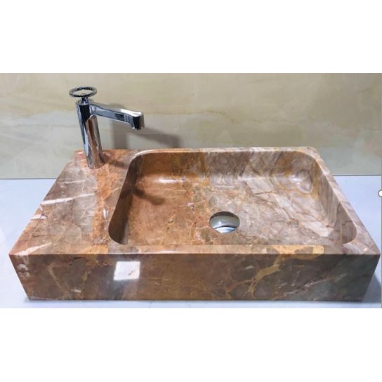 LAVABO Đá Cẩm Thạch Tự Nhiên Mihomevn, Sang Trọng và Khác Biệt - MÃ MI0112 (MẪU ĐẶT NỔI)