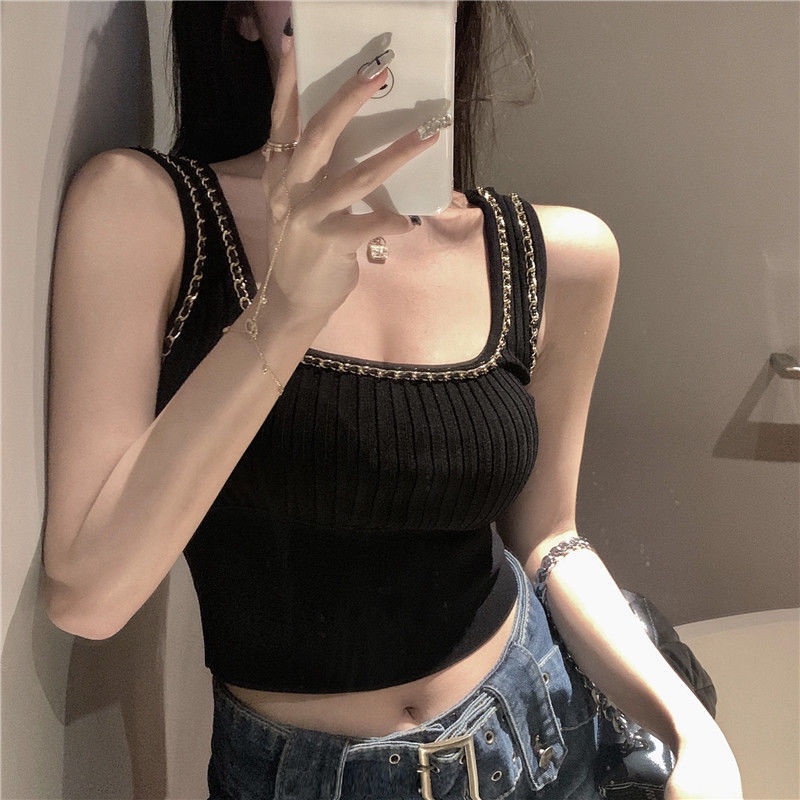 COZOK Áo Dệt Kim Không Tay Thời Trang Gợi Cảm Cho Nữ