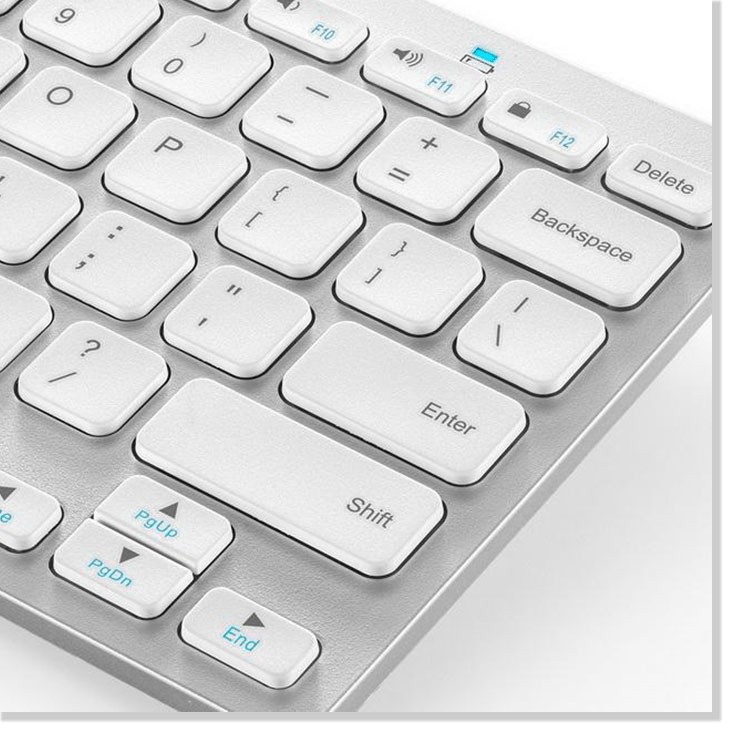 Keyboard 🤗 Freeship 🤗 bàn phím không dây bluetooth phím nhấn êm ái dễ vệ sinh - EL0217