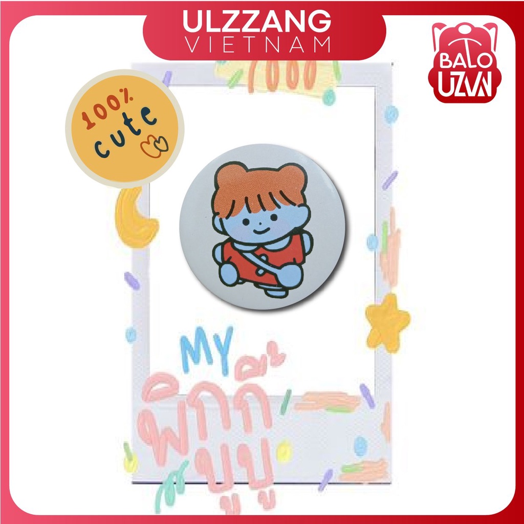 Huy hiệu cài balo, sticker gắn balo ulzzang sinh viên, cặp học sinh, ghim phụ kiện ba lô, túi, mũ, nón, áo dễ thương