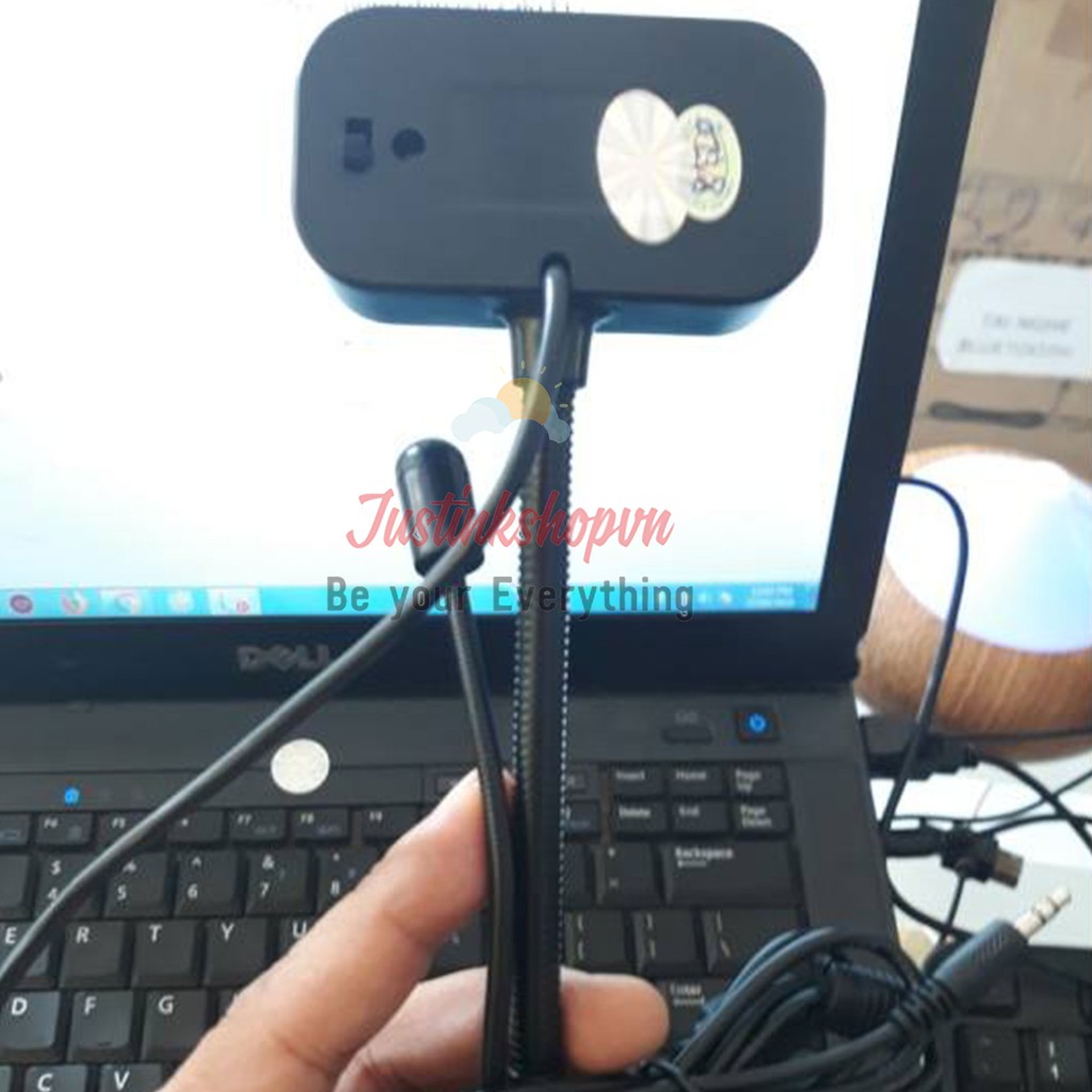 Webcam 720p HD USB Chân Cao 20cm Có Mic Có Đèn Làm Camera Quay Quan Sát Gói Hàng Lưu Trên Máy Tính - JLVQ-3982-WCHD